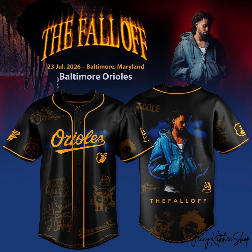 Baltimore Orioles x The Fall Off J Cole World Tour 2026 Baseball Jersey