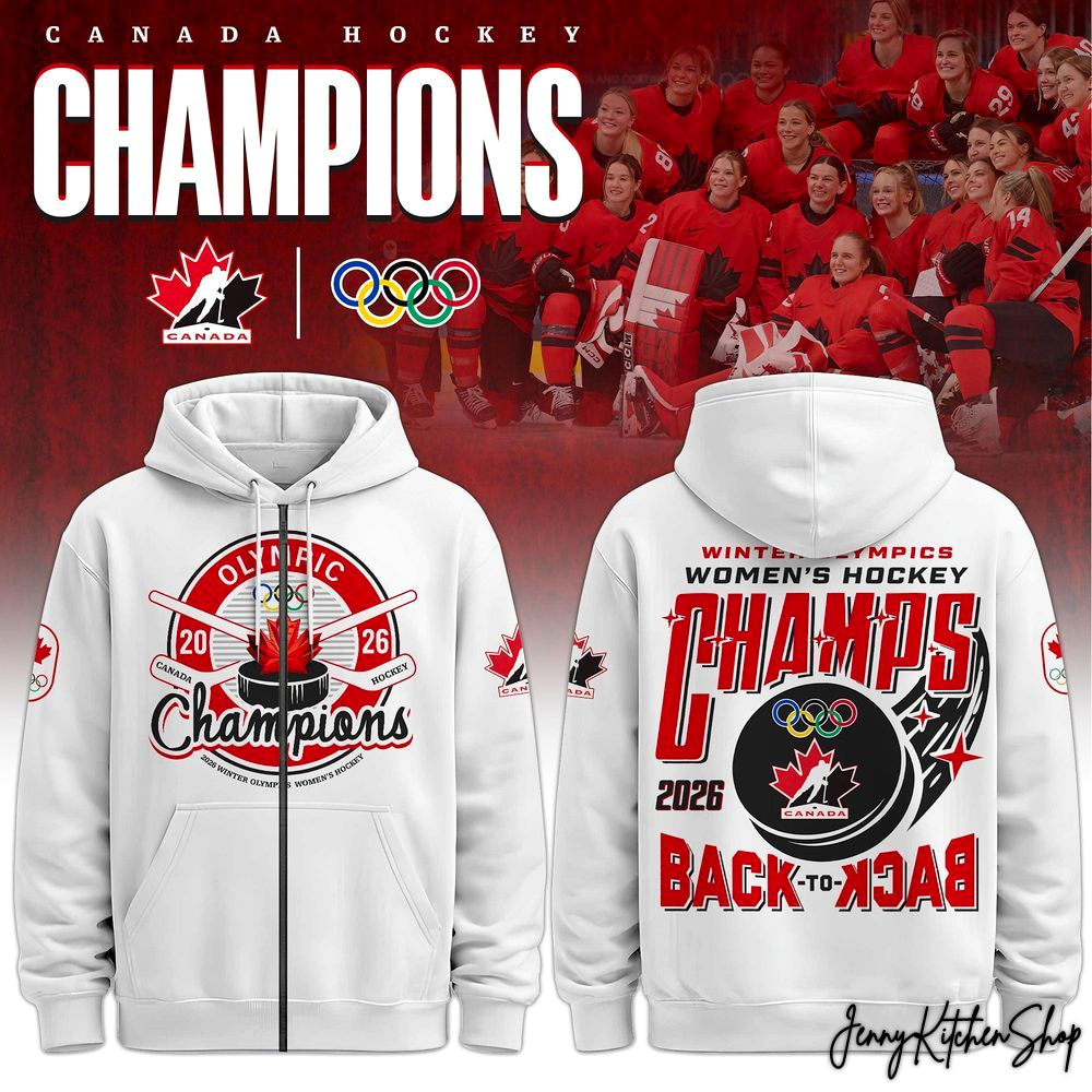 Canada Hockey Women Olympic Champions 2026 Hoodie