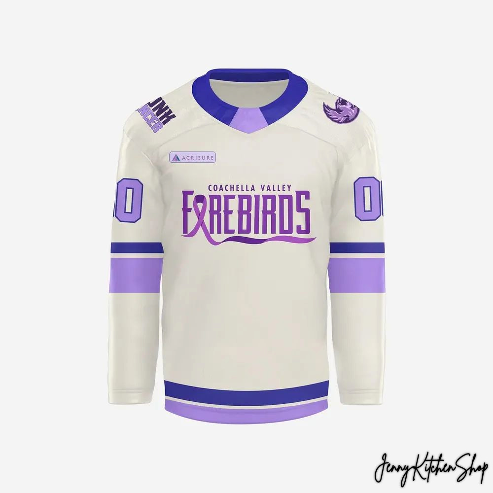 Coachella Valley Firebirds 2026 Cancer Awareness Night Jersey