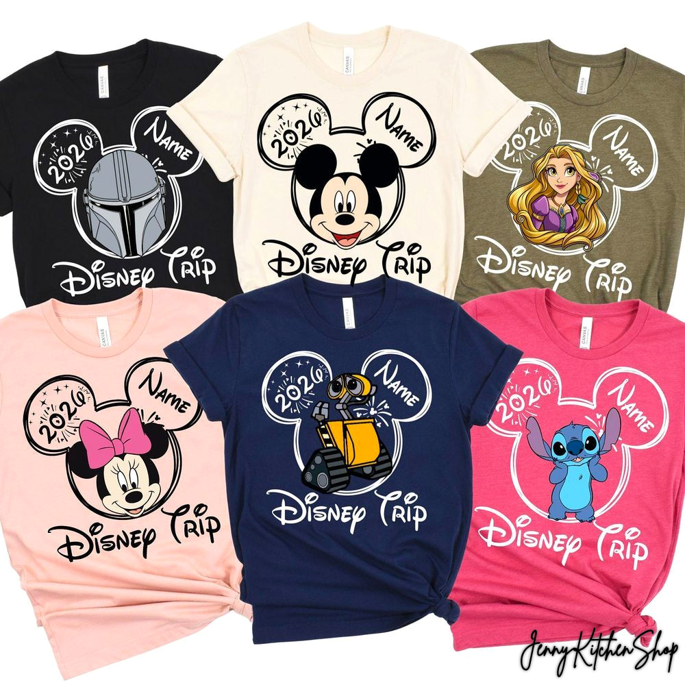 Custom Disney All Characters Disney Trip 2026 Shirt