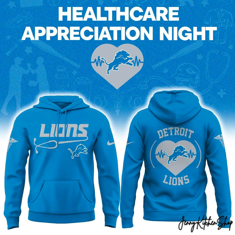 Detroit Lions Healthcare Appreciation Night 2026 Limited Hoodie