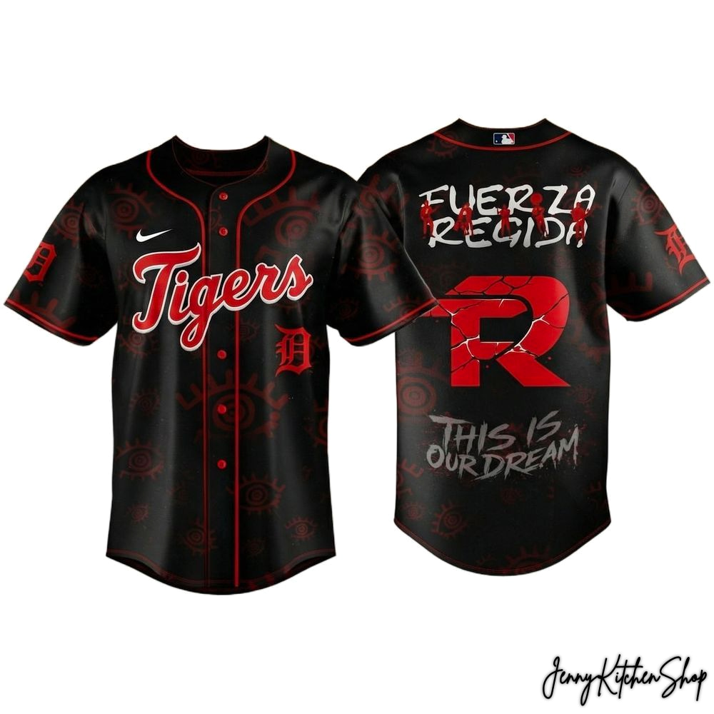 Detroit Tigers x Fuerza Regida This Is Our Dream Stadium Tour 2026 Baseball Jersey