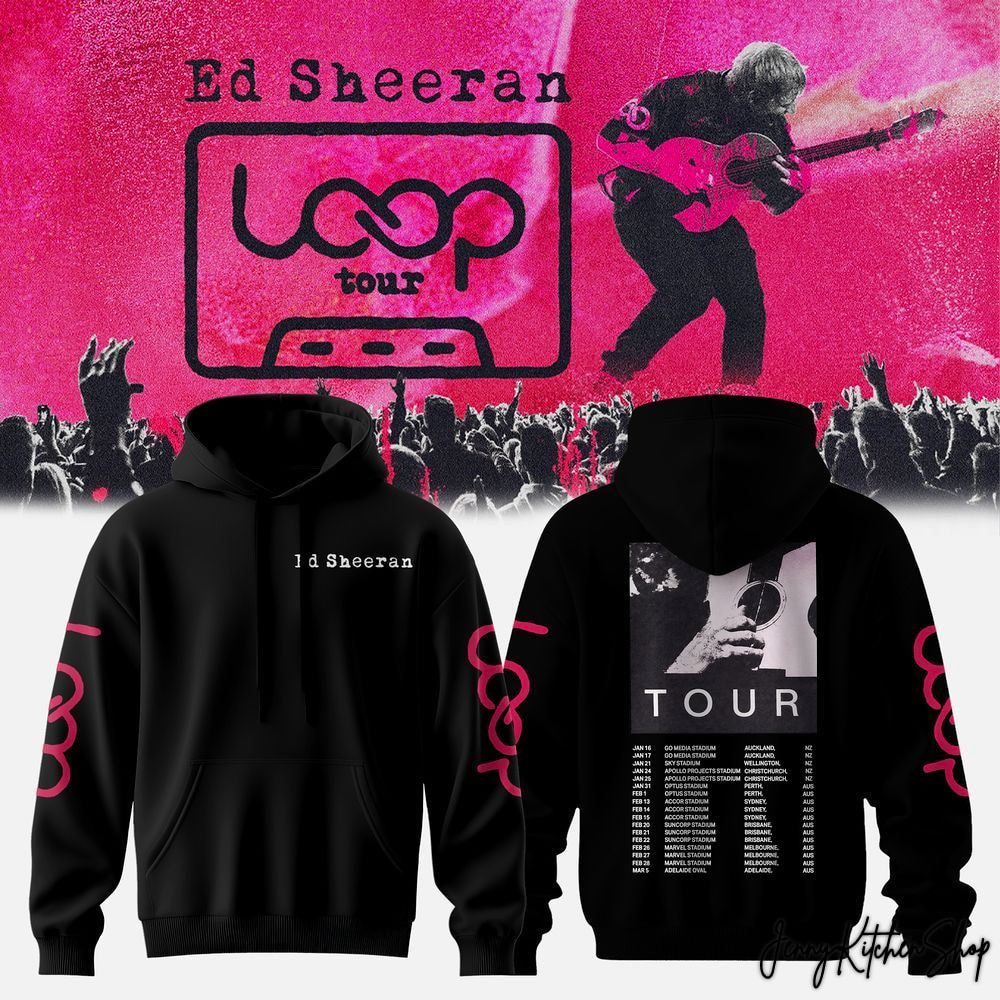 Ed Sheeran The Loop 2026 Tour Collection Hoodie