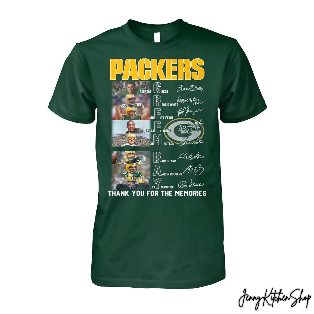 Green Bay Packers Legends Thank You For Memories Shirt Green Bay Packers Legends Thank You For Memories Shirt