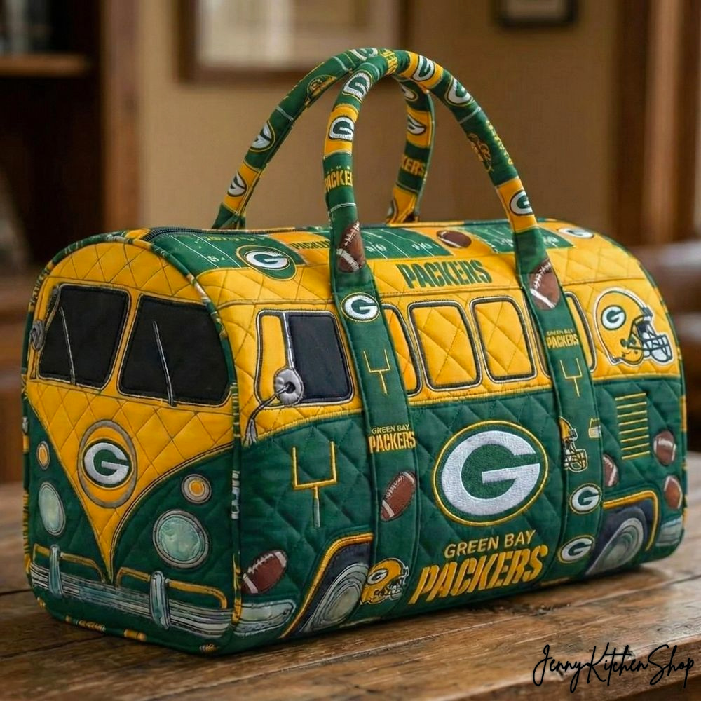 Green Bay Packers Travel Day Quilted Duffle Bag