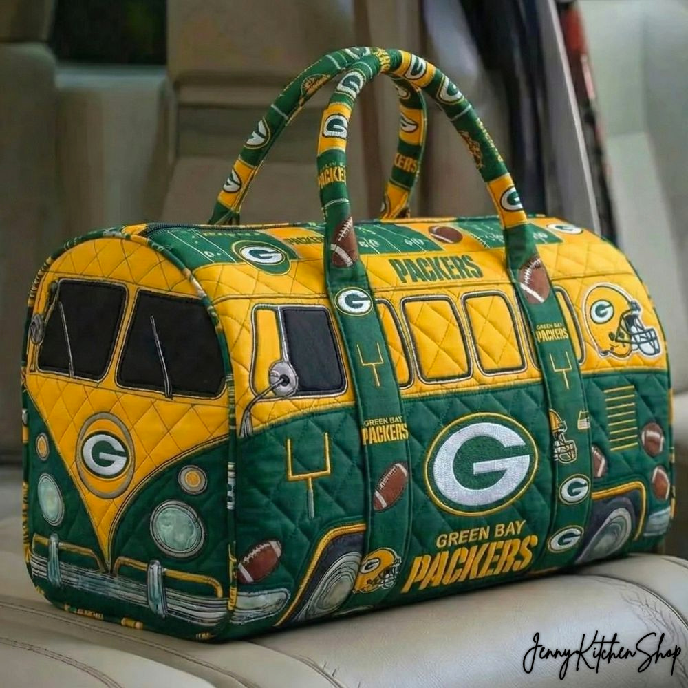 Green Bay Packers Travel Day Quilted Duffle Bag