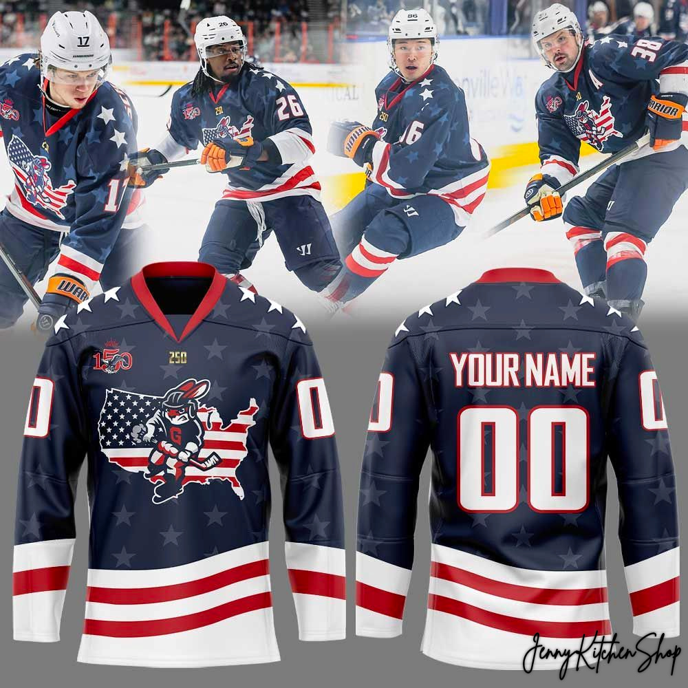 Greenville Swamp Rabbits Military Appreciation 2026 Custom Hockey Jersey
