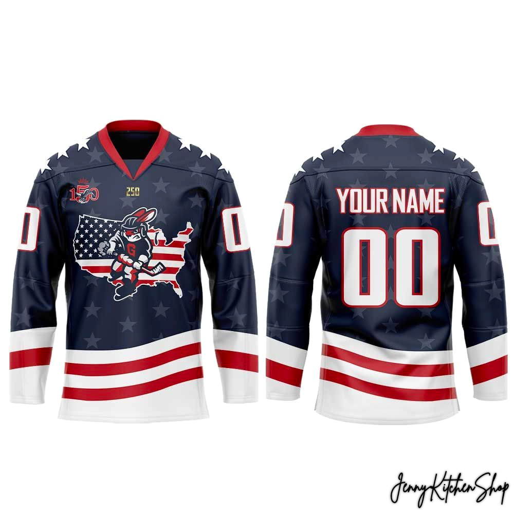 Greenville Swamp Rabbits Military Appreciation 2026 Custom Hockey Jersey