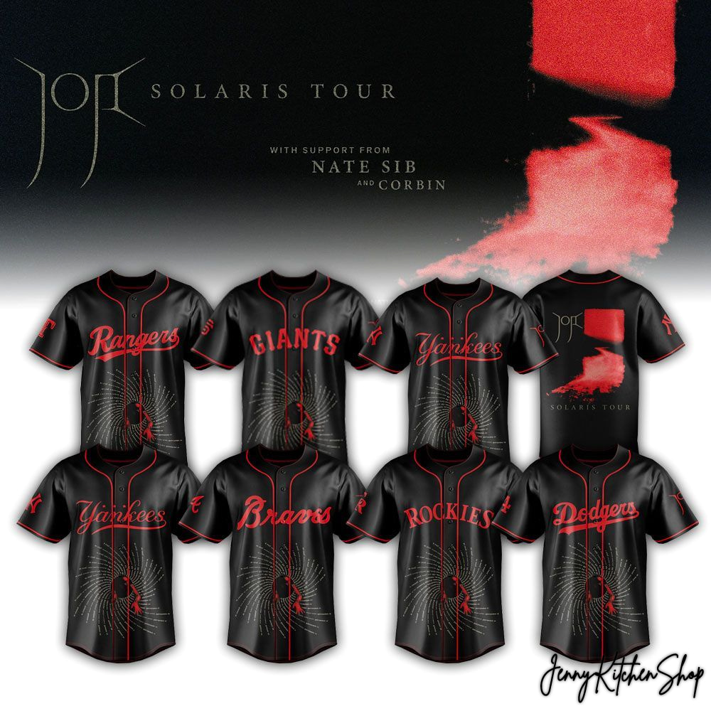Joji x MLB Solaris Tour World 2026 Special Edition Baseball Jersey