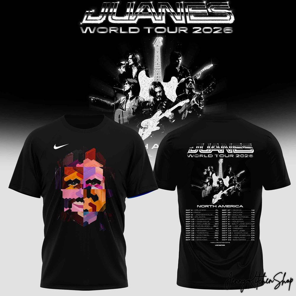 Juanes World Tour 2026 North America Graphic Style Shirt