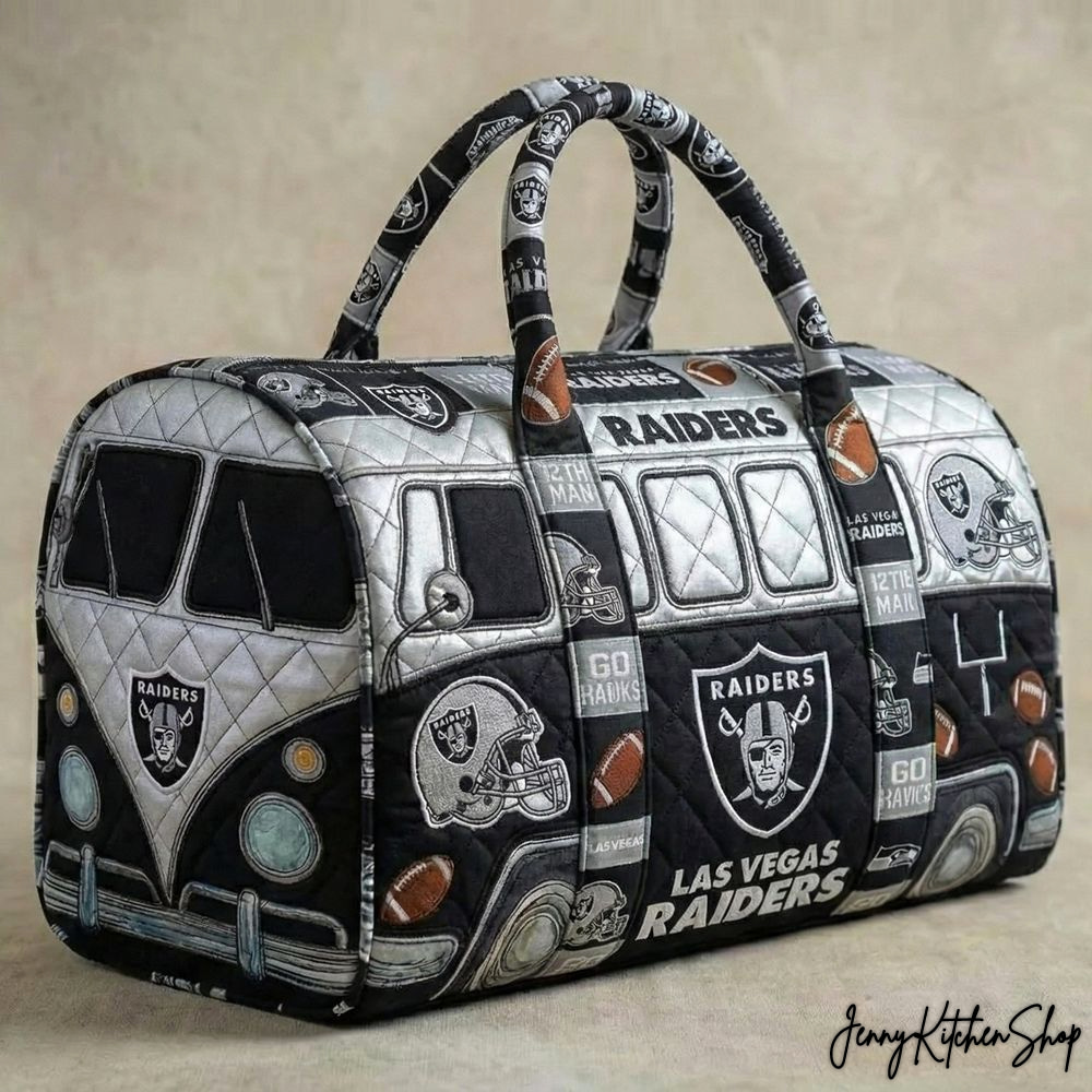 Las Vegas Raiders Limited Quilted Duffle Bag
