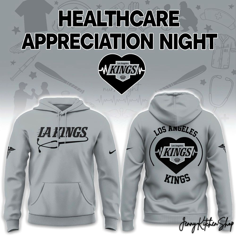 Los Angeles Kings Healthcare Appreciation Night Heart 2026 Hoodie