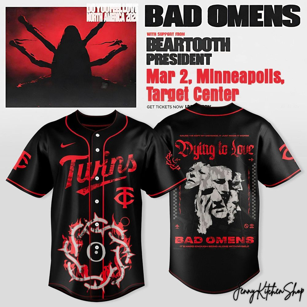 Minnesota Twins x Omens Do You Feel Love North American Tour 2026 Jersey