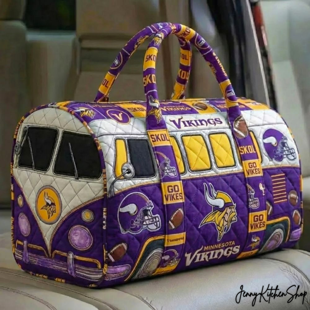 Minnesota Vikings Camper Van Style Limited Duffle Bag