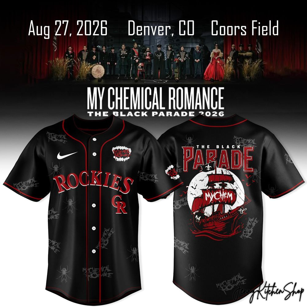 My Chemical Romance x Colorado Rockies The Black Parade 2026 Jersey