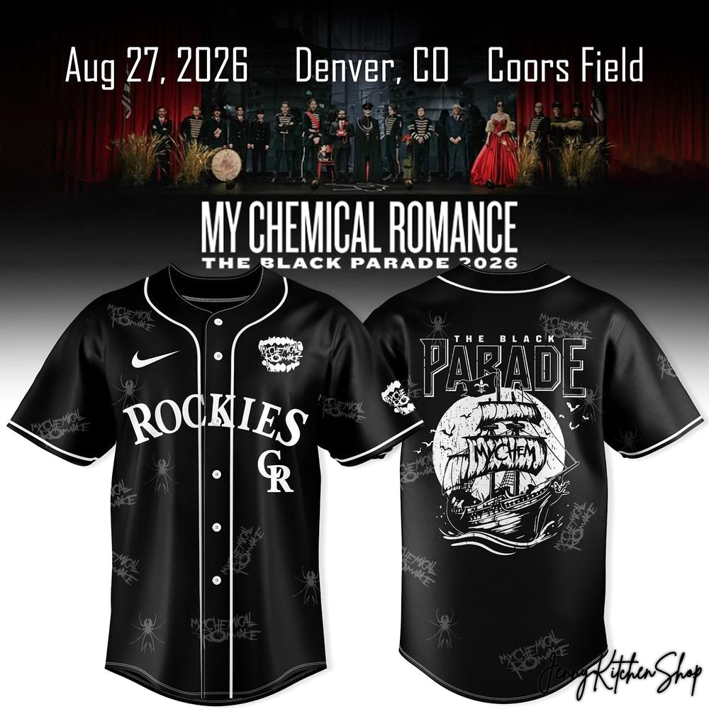 My Chemical Romance x Colorado Rockies The Black Parade 2026 Jersey