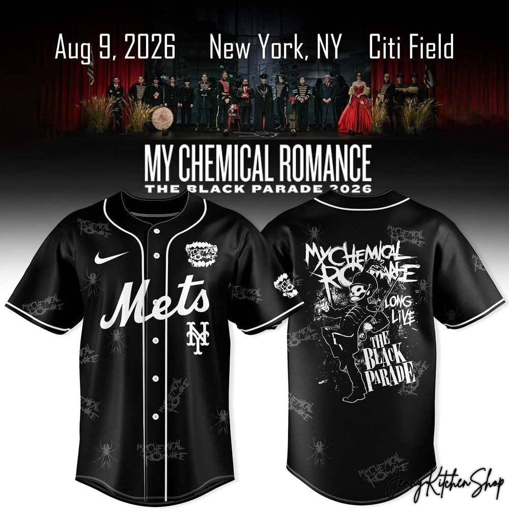 My Chemical Romance x New York Mets The Black Parade 2026 Jersey