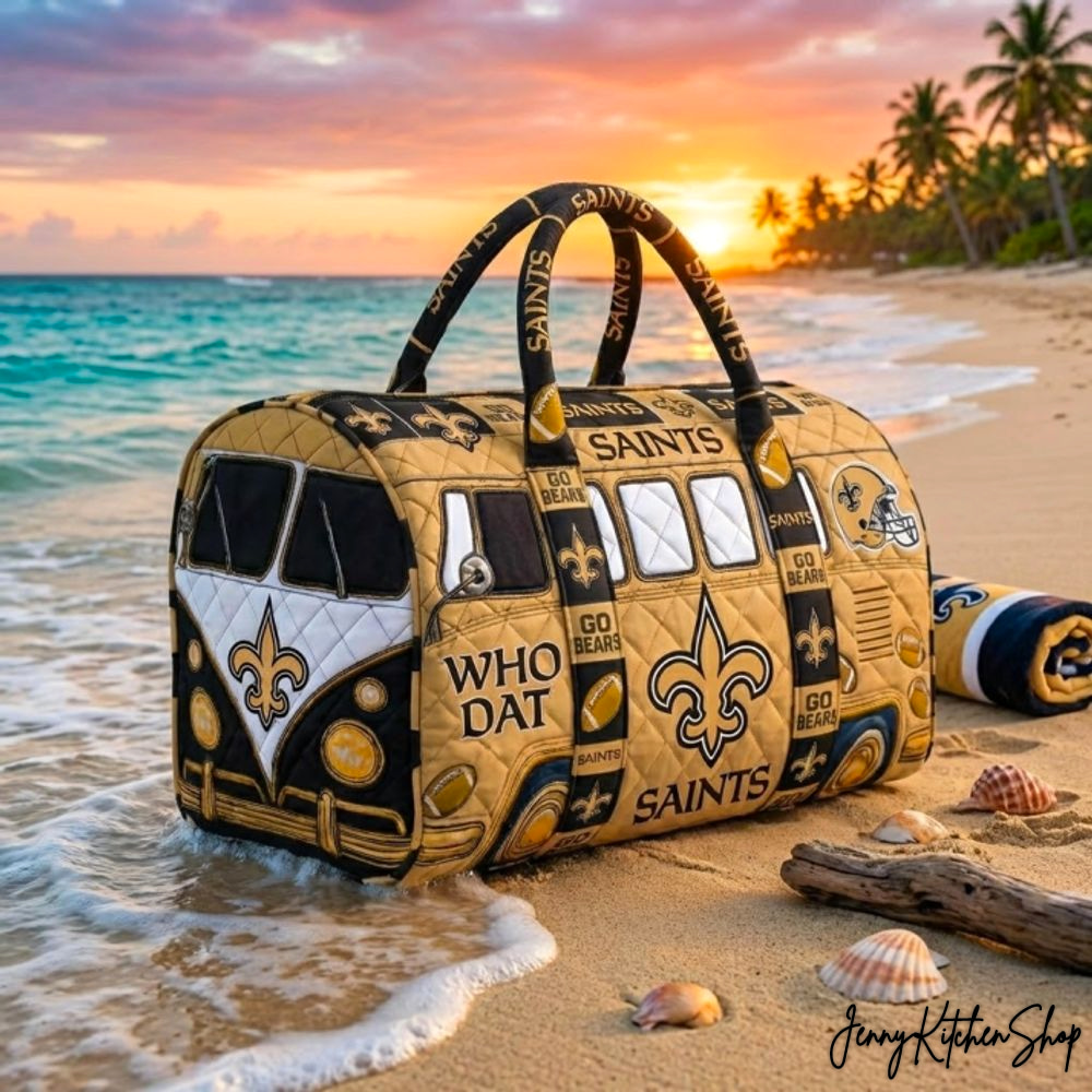 New Orleans Saints Special Edition Quilted Duffle Bag New Orleans Saints Special Edition Quilted Duffle Bag