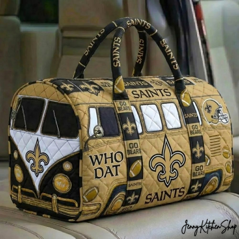 New Orleans Saints Special Edition Quilted Duffle Bag