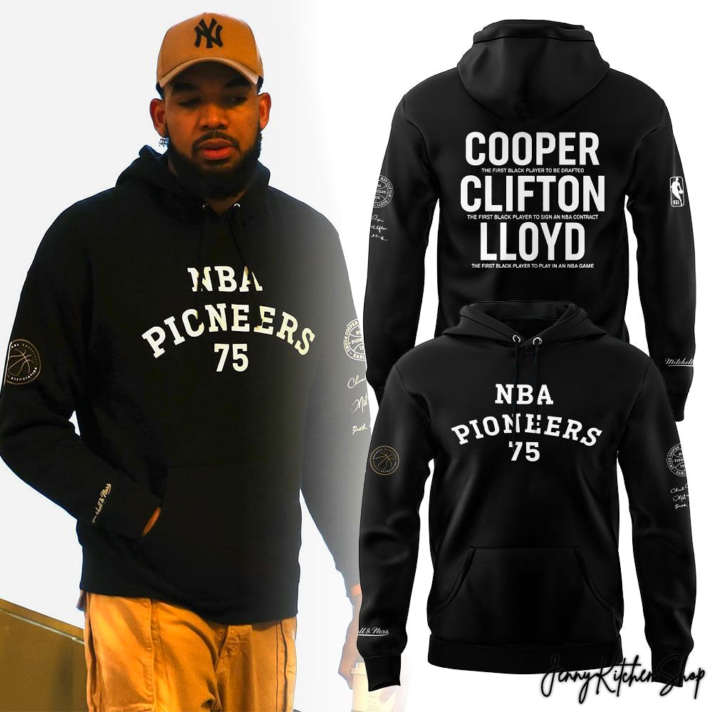 New York Knicks Pioneers Cooper Clifton Lloyd 2026 Black Hoodie New York Knicks Pioneers Cooper Clifton Lloyd 2026 Black Hoodie