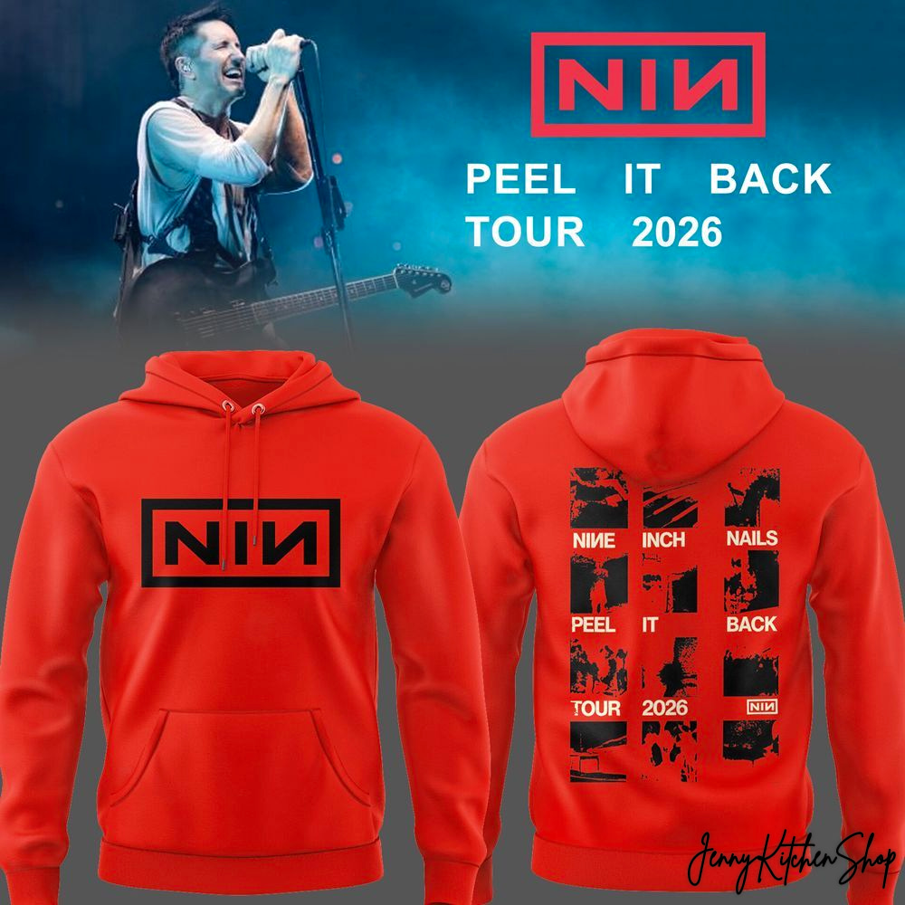 Nine Inch Nails NIN Peel It Back 2026 Tour Limited Hoodie