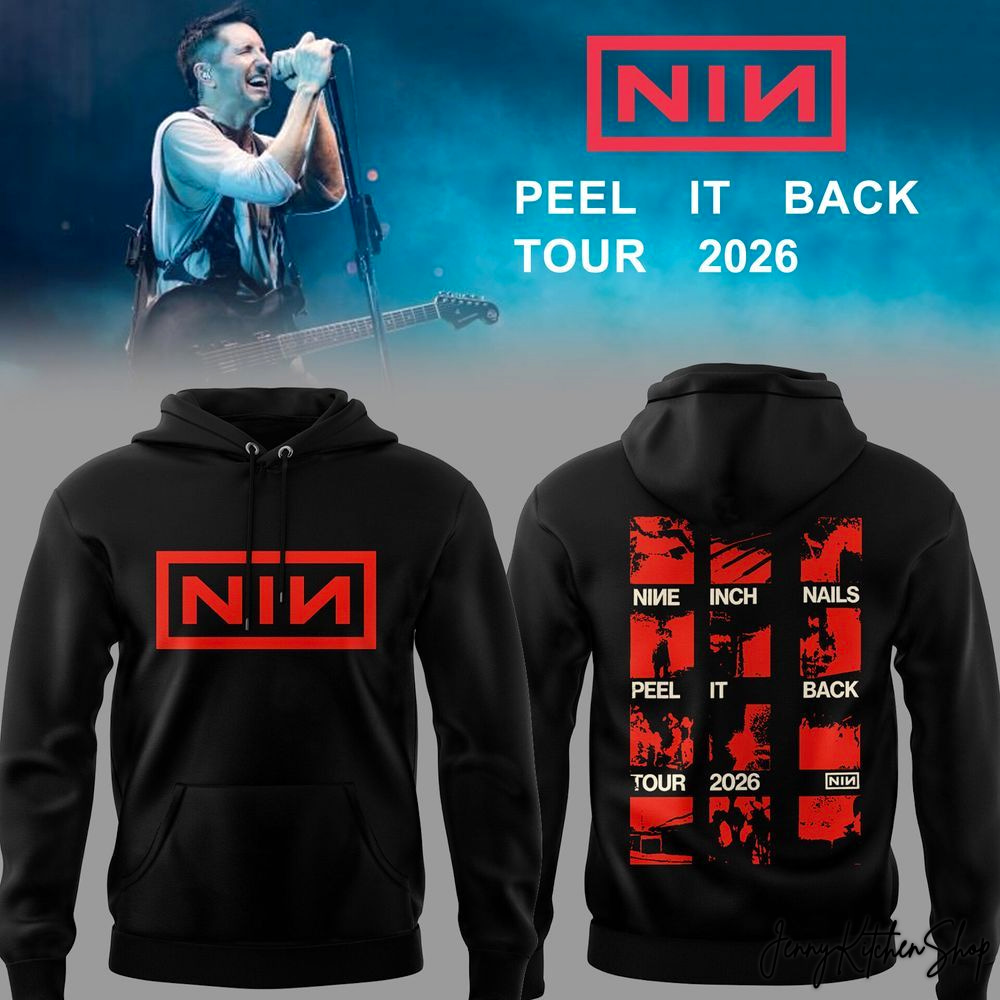 Nine Inch Nails NIN Peel It Back 2026 Tour Limited Hoodie