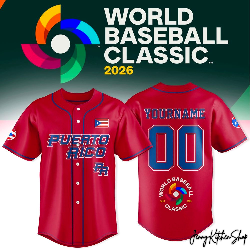 Puerto Rico Baseball Classic 2026 Red Jersey