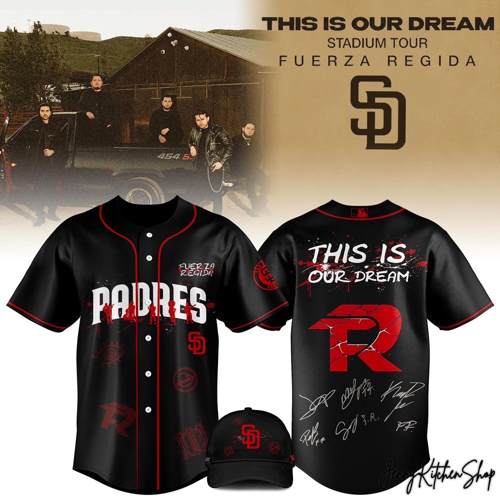 San Diego Padres x Fuerza Regida This Is Our Dream Stadium Tour 2026 Signature Jersey
