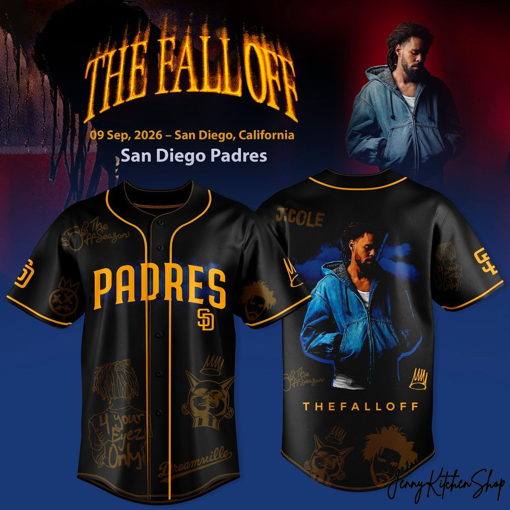 San Diego Padres x The Fall Off World Tour 2026 Baseball Jersey