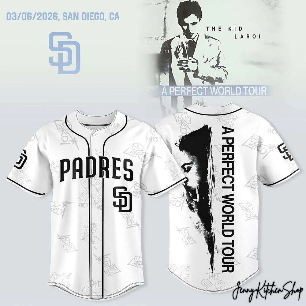 San Diego Padres x The Kid Laroi 2026 A Perfect World Tour Jersey