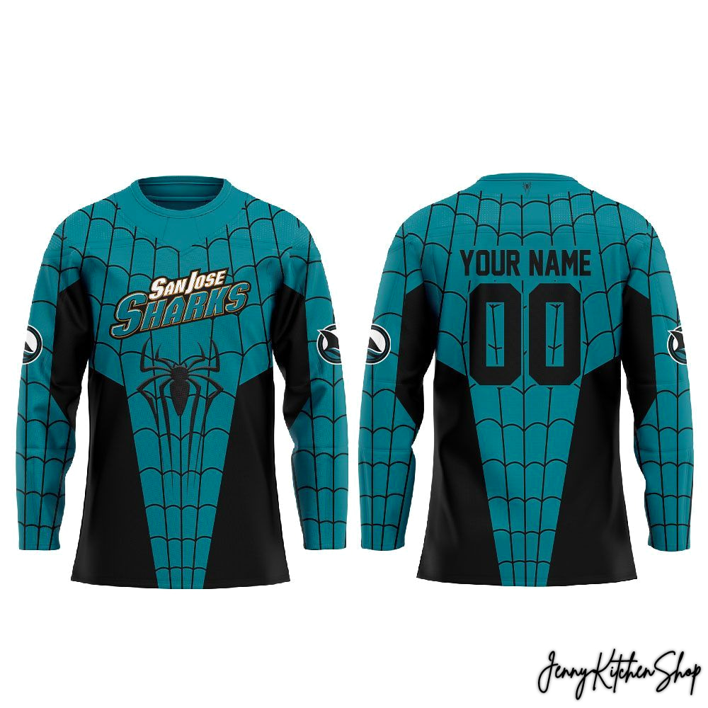 San Jose Sharks 2026 Marvel Super Hero Hockey Jersey