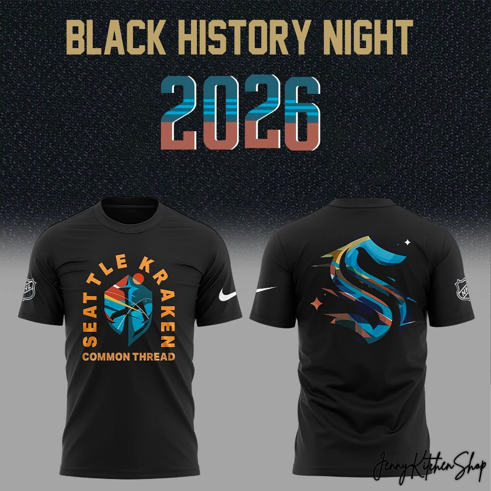 Seattle Kraken 2026 Black History Night Limited T-Shirt, Hoodie