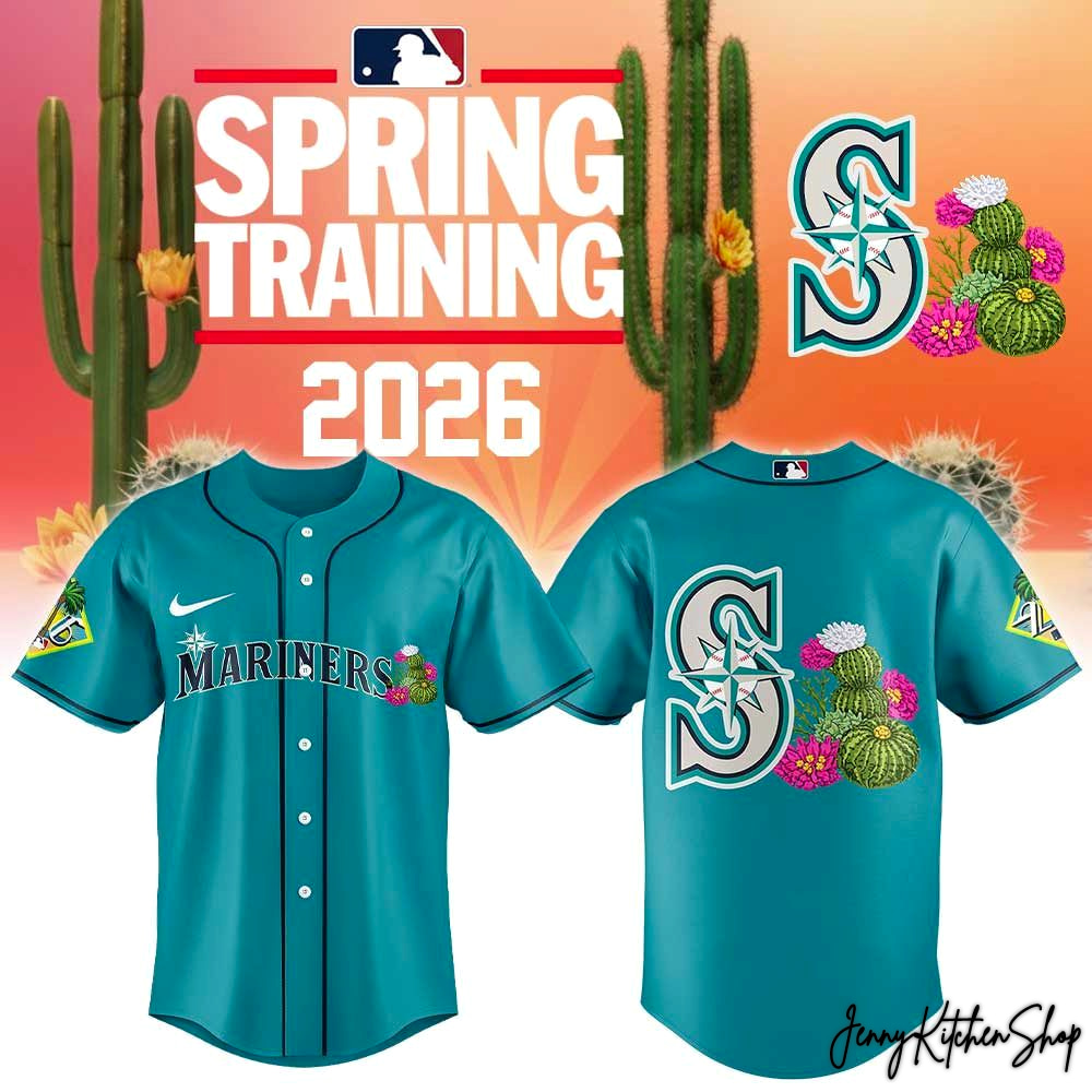 Seattle Mariners 2026 Spring Training Custom Jersey Seattle Mariners 2026 Spring Training Custom Jersey