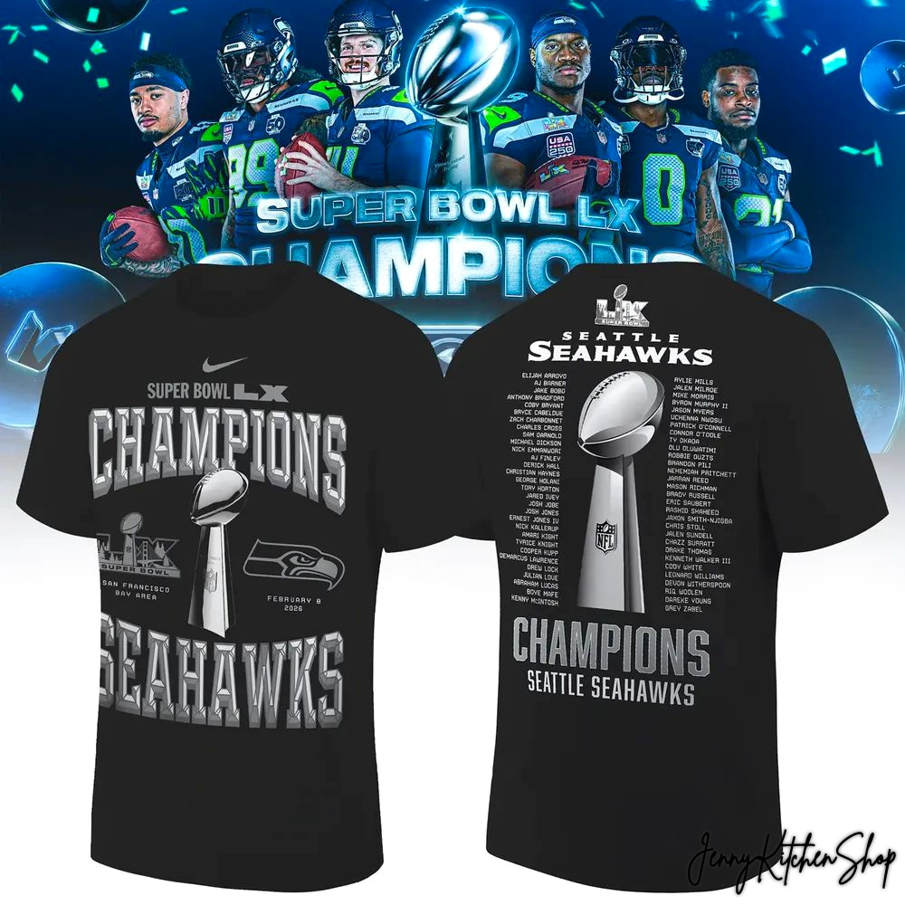 Seattle Seahawks Super Bowl Champions Limited Black T-Shirt