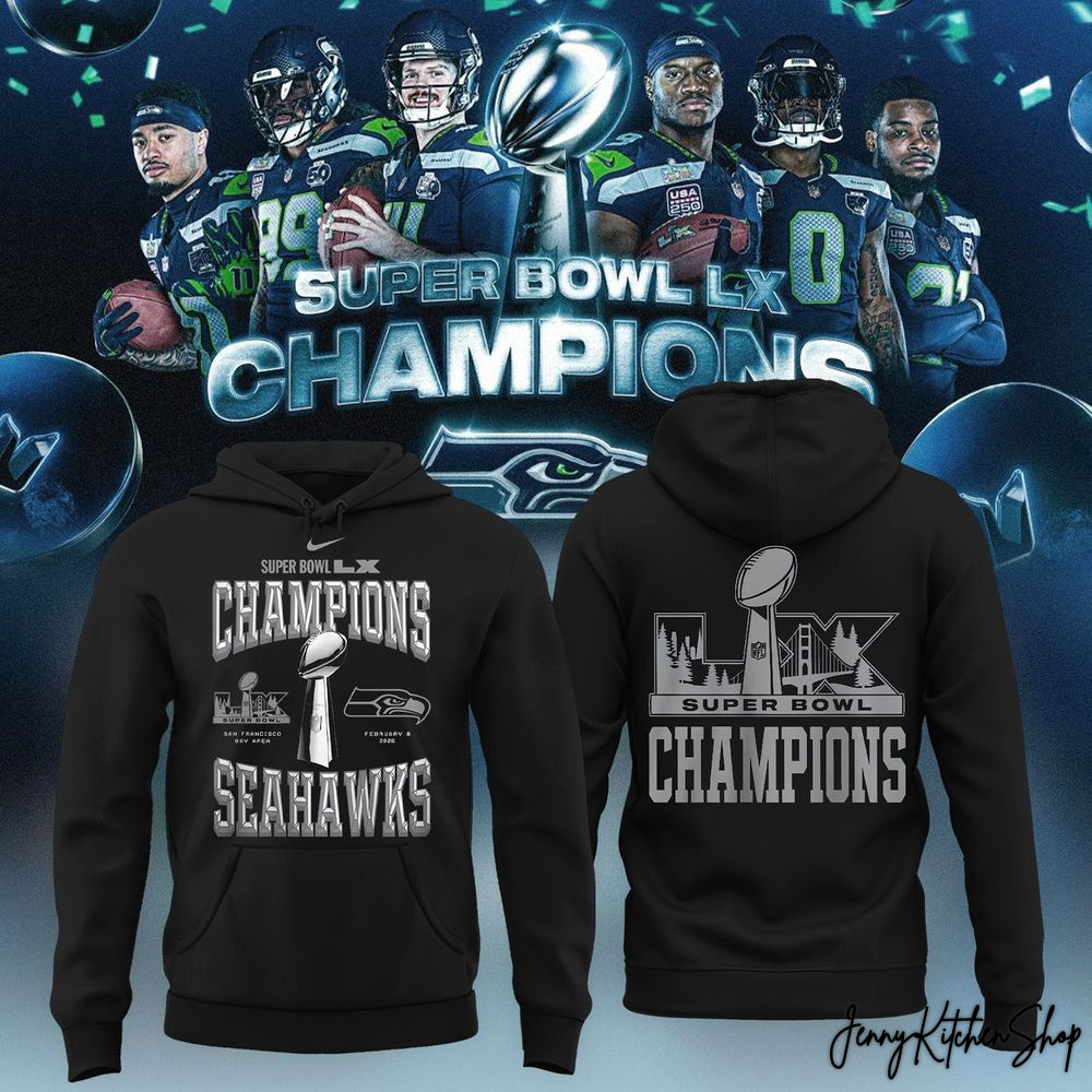Seattle Seahawks Super Bowl LX Champions Special Edition T-Shirt