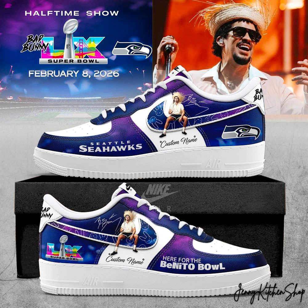 Seattle Seahawks x Bad Bunny 2026 Super Bowl LX Champs Sneakers