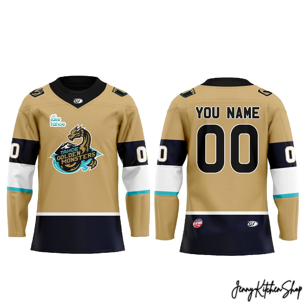 Tahoe Knight Monsters Golden Auction 2026 Custom Hockey Jersey