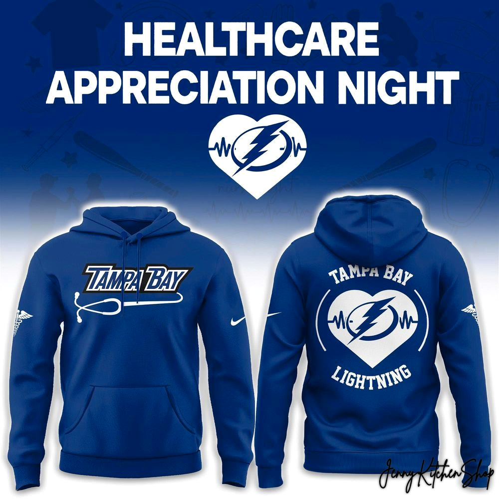 Tampa Bay Lightning Healthcare Appreciation Night Heart 2026 Hoodie