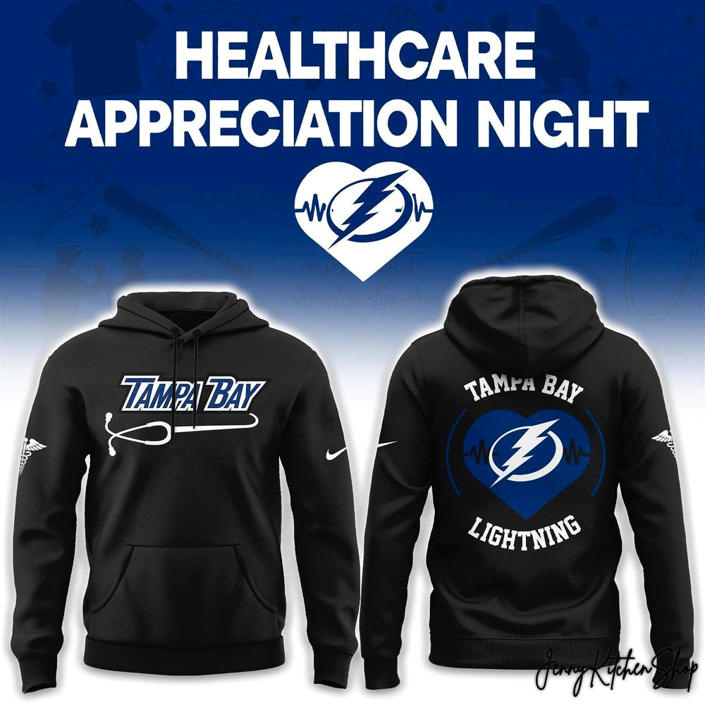 Tampa Bay Lightning Healthcare Appreciation Night Heart 2026 Hoodie