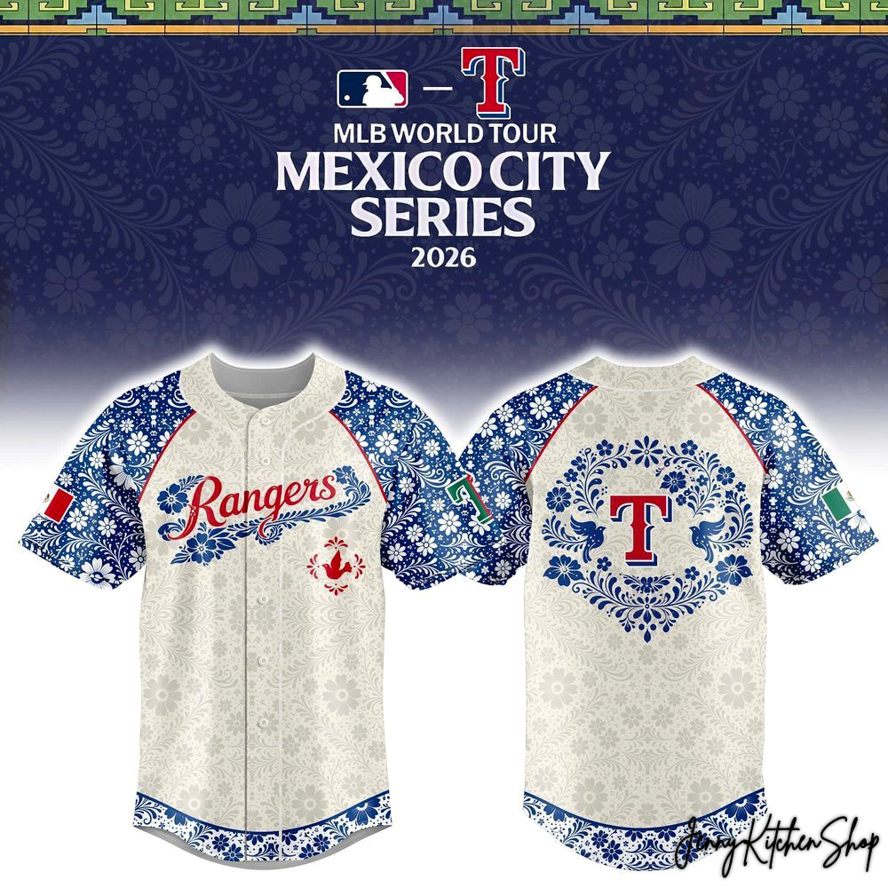 Texas Rangers Mexico City Series 2026 Limited Edition Baseball Jersey Texas Rangers Mexico City Series 2026 Limited Edition Baseball Jersey