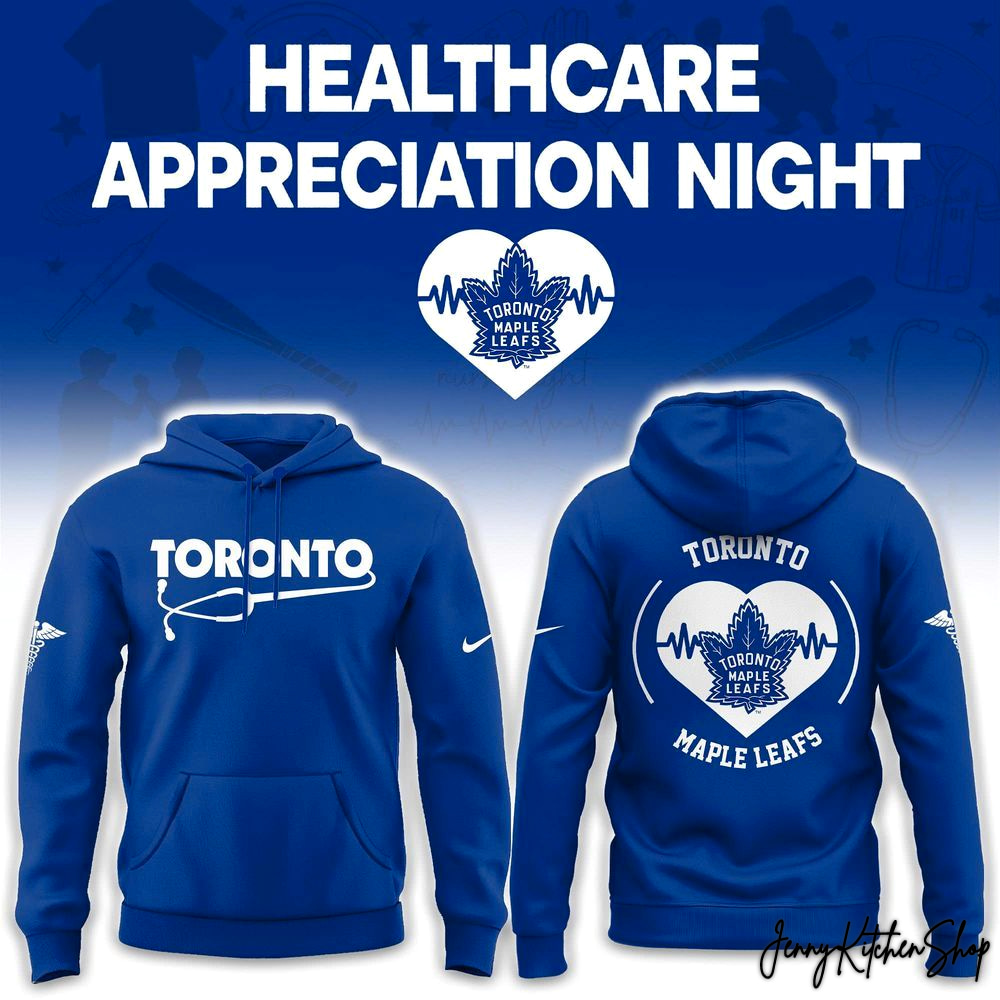 Toronto Maple Leafs Healthcare Appreciation Night Heart 2026 Hoodie