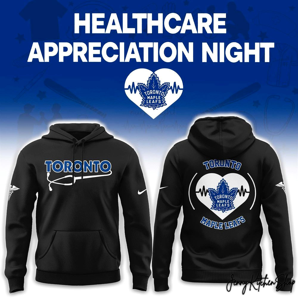 Toronto Maple Leafs Healthcare Appreciation Night Heart 2026 Hoodie