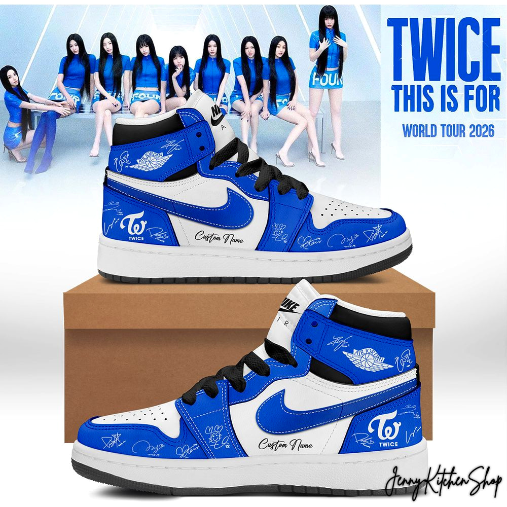 Twice This Is For World Tour 2026 Limited Blue Sneakers