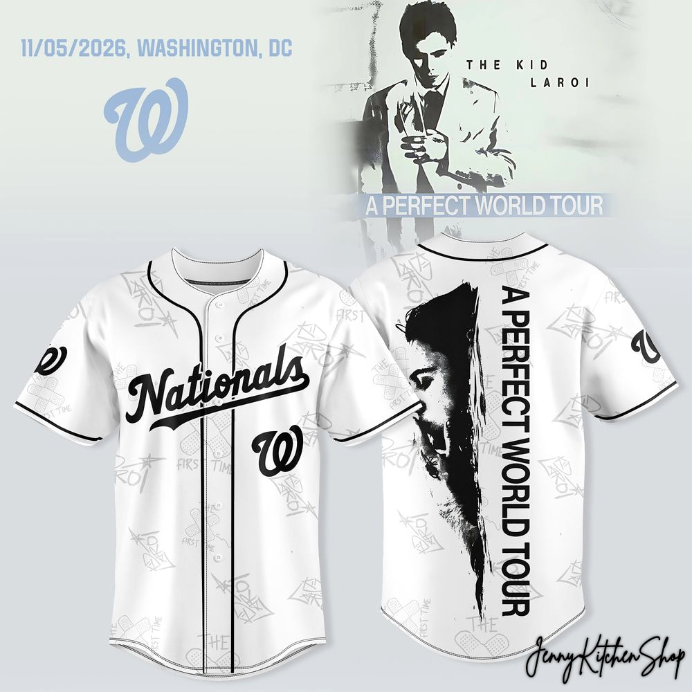Washington Nationals x The Kid Laroi 2026 A Perfect World Tour Jersey
