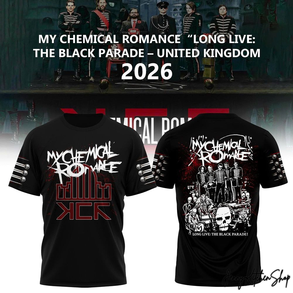2026 The Black Parade My Chemical Romance Tour T-Shirt