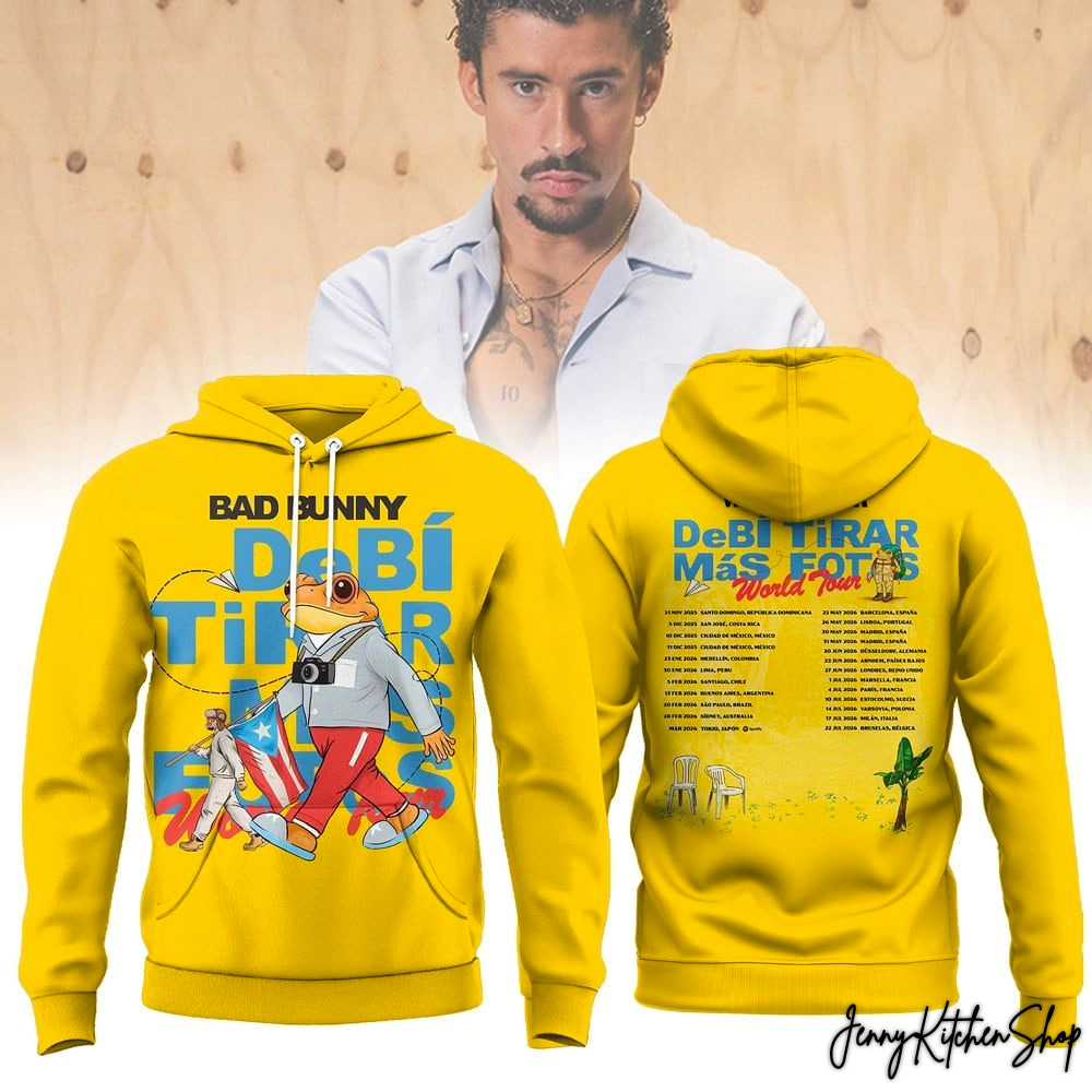 Bad Bunny Debi Tiar Mas Fotos Tour 2026 Fans Club T-Shirt