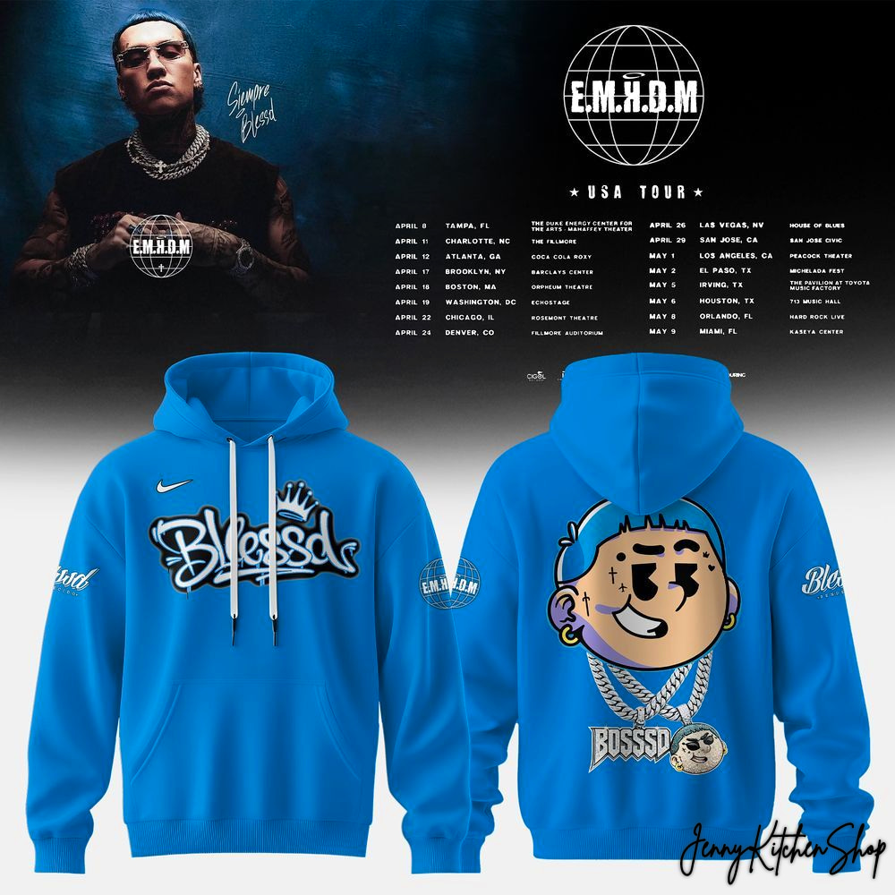 Blessd El Mejor Hombre Del Tour 2026 Limited Hoodie