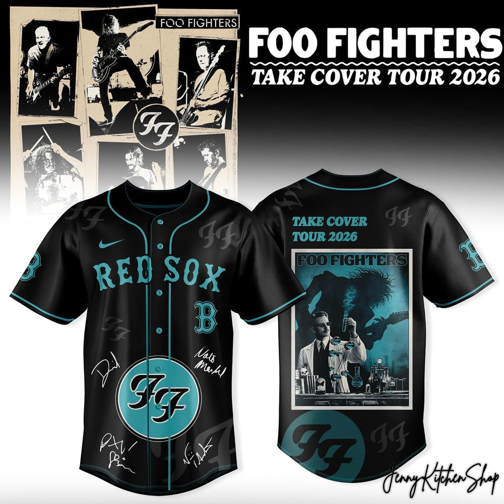 Boston Red Sox x Foo Fighters 2026 Take Cover Tour Jersey