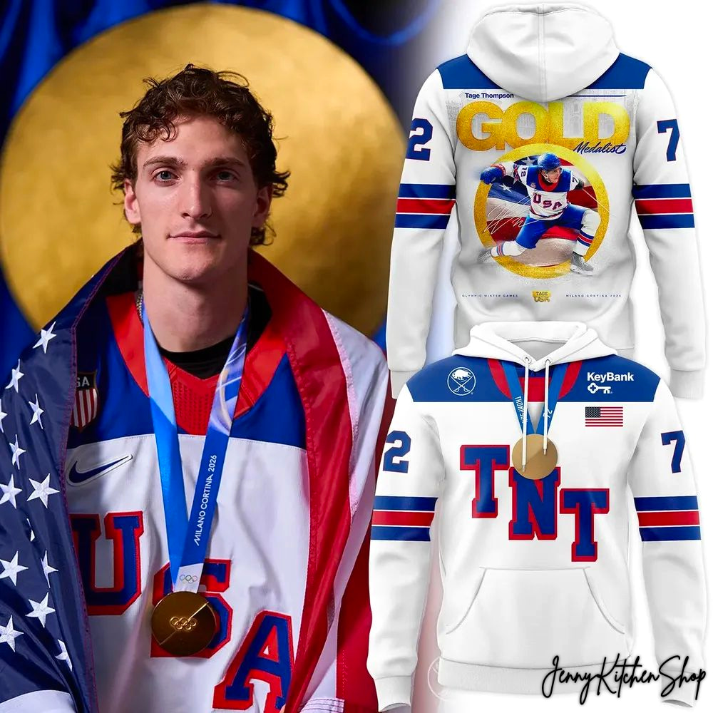 Buffalo Sabres 2026 Thompson Champions USA Hoodie