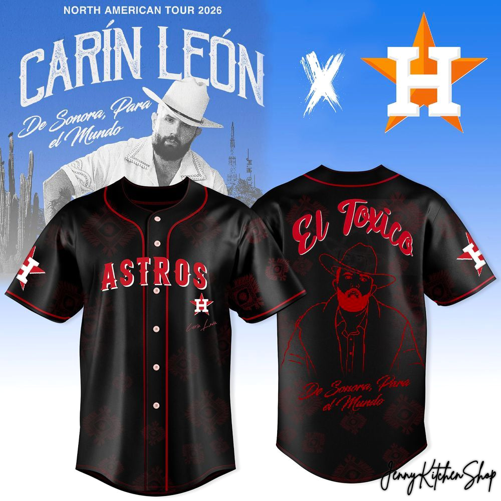 Carín León x Houston Astros De Sonora Para El Mundo North American 2026 Tour Jersey